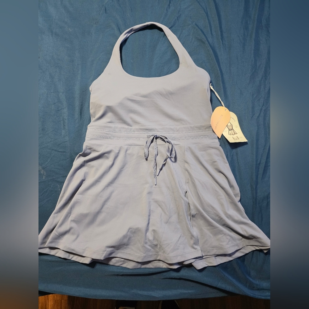 LOGILATES Gray Halter Dress